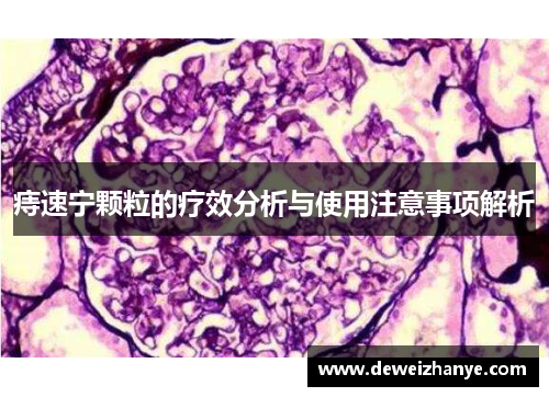 痔速宁颗粒的疗效分析与使用注意事项解析